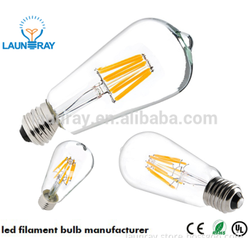 2016 New Model Hot Sale Cheap Price Good Quality ST64 LED Edison Filament Bulb 8W With CE RoHS Certificate